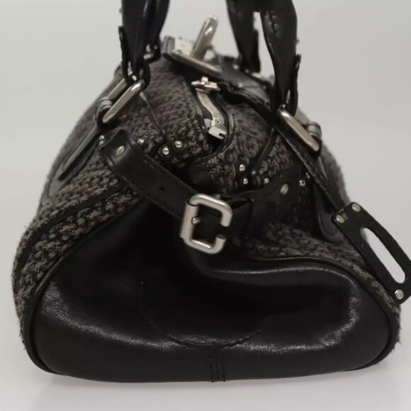 Chloe Paddington Hand Bag Canvas Gray Silver Auth - Picture 11 of 12